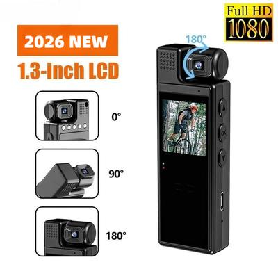 L9 mit Bildschirm 1080P Sport HD Mini Kamera Tragbare Digitalkamera Strafverfolgungsrekorder Infrarot-Nachtsicht-Polizeikamera