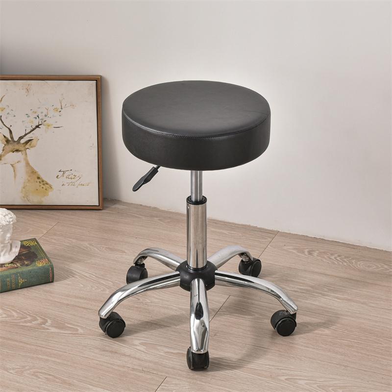 1/2pcs Waterproof Round Stool Cover PU Leather Bar Seat Slipcover Bar Stool Seat Cover Home Restaurant Chair Furniture Protector