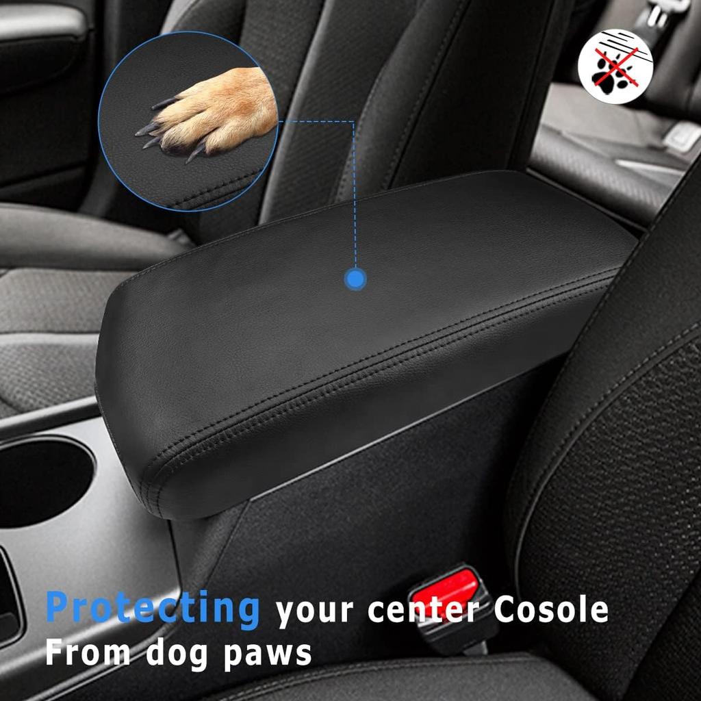 INTGET Car Center Console Armrest Cover For Kia Optima Accessories 2016 2017 2018   Leather Middle Console Arm Rest Box Lid Seat Cover Protector