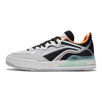 Li Ning We Wo V1 Non-Slip Wear-Resistant Low-Top Skate Shoes Men Skate Shoes Gray Black AGCS029-2