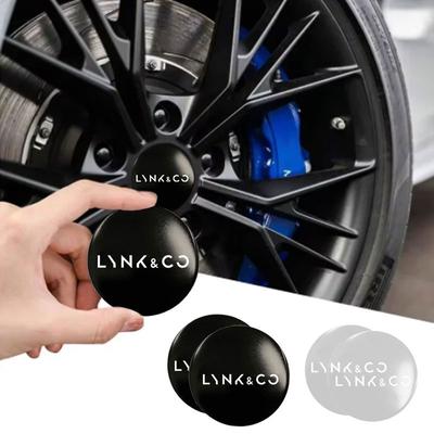 4 st Med Logotyp Bilfälgens Navkapslar Emblem Klistermärken Dekaler För Lynk&Co 01 05 09 02 Lynk Co 03 EM-F 06 Phev Bil Tillbehör