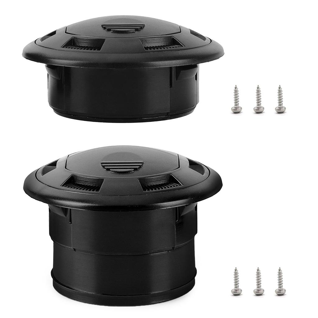 Dashboard Air Conditionings Deflectors Outlet Side Roof Round Air Vent Ventilations Outlet for Car RVs ATVs 75mm/2.95inch