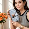 Vintage Car Printed Long Wallet Multi Slot Card Holder Fashion Casual Daily Use Purse