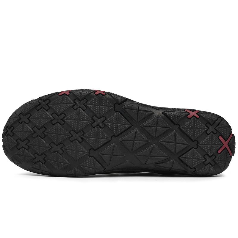 Herren Atmungsaktive Flache Freizeitschuhe Handgefertigte Leder Laufschuhe Für Herren Bequeme Slipper Mokassins Outdoor Herren Sneaker