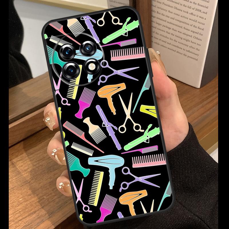 Barber Shop Hair Stylist Tools Case For OnePlus Nord 5 CE 2 3 4 Lite N20 N30 OnePlus 15 R 13R 12R 10T 13T 10 11 12 13 Cover