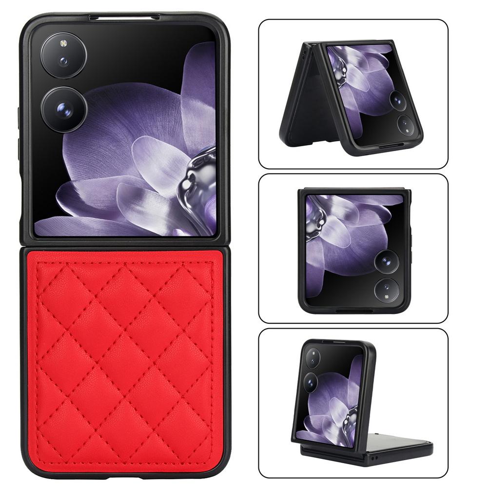 

Leather Touch Feel Small Fragrance Phone Case For Xiaomi Mix Flip MIX FLIP Foldable Camera Protects Cover For Xiaomi Mix Flip