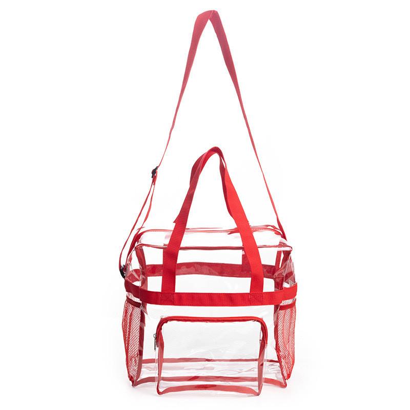 Pvc Transparent Travel Makeup Organizer With Sealed Closure For Suitcase Storage