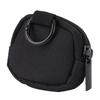 Earbud Case Nylon Soft Protective Portable Earphone Pouch Carrying Case with Zipper for Outdoor Travel Black