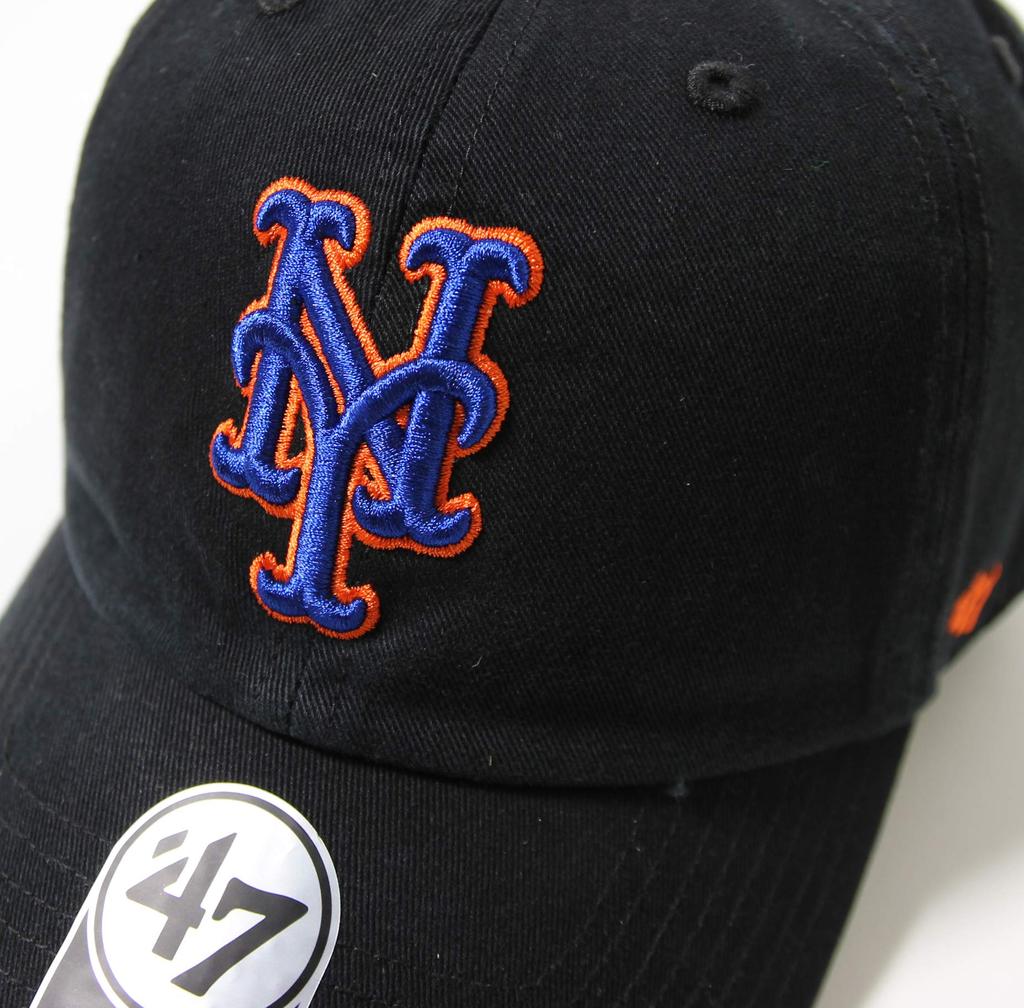 47brand Czapka New York Mets Mets CLEAN UP Czarna MLB Major League Baseball ‘47 (czarny)
