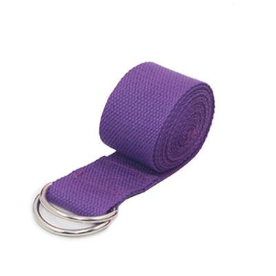 183*3.8cm Cotton Yoga Strap Adjustable Woven Stretch Belt with D-Ring Buckle Fitness Pilates Stretching Exercise Rope