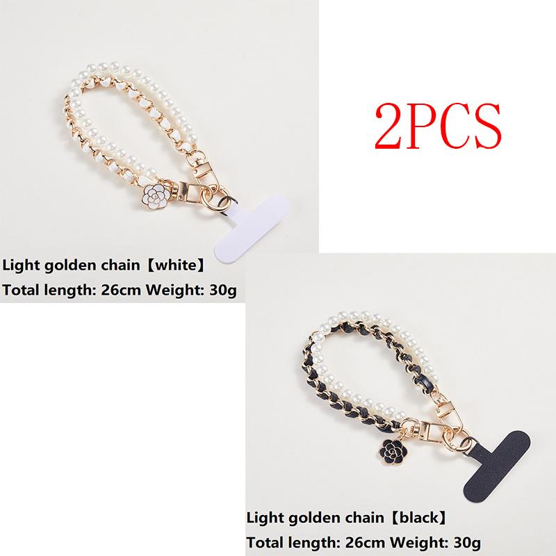 Loss Doll Hang Pearl Necklace Universal Mobile Phone Lanyard Cell Phone Wrist Strap Cell Telephone Chain Beads SJGS19
