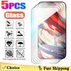5PCS Full Tempered Glass For Apple iPhone 15 14 Plus 13 Mini 12 11 Pro Max Screen Protector iPhone X XR XS Max Protection Film