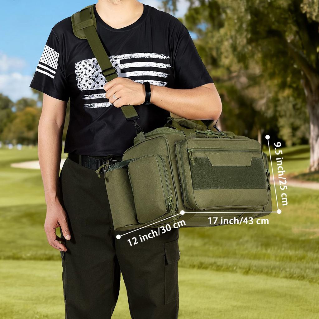 Outdoor multi-functional large-capacity storage sports gun bag, Oxford cloth field military enthusiast bag