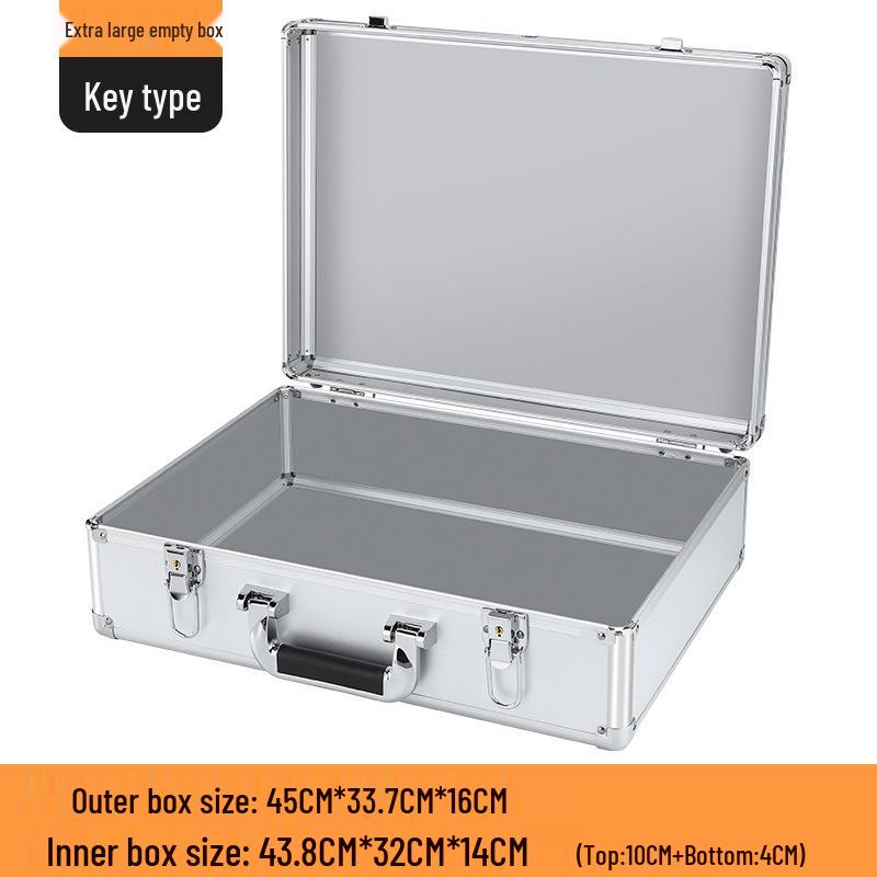 Aluminum Alloy Password Briefcase for Document and Tool Storage