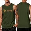 Herren ärmelloses Tanktop Sommer lässig locker sitzend Muskelshirt Leichtes atmungsaktives Gewebe Bequeme Alltagskleidung