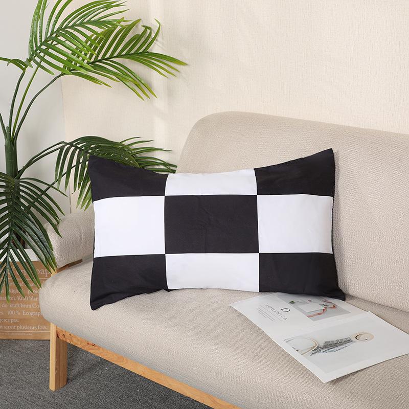 Nordic Modern Sofa Pillowcase Double-sided Simple Cushion Rectangular Car Lumbar Pillow Sample Room Pillowcase