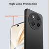 MAIKUQI Phone Case for Honor X60 Pro, Full Coverage Frosted Soft Shell Anti-Drop Protective Cover - Matte Black