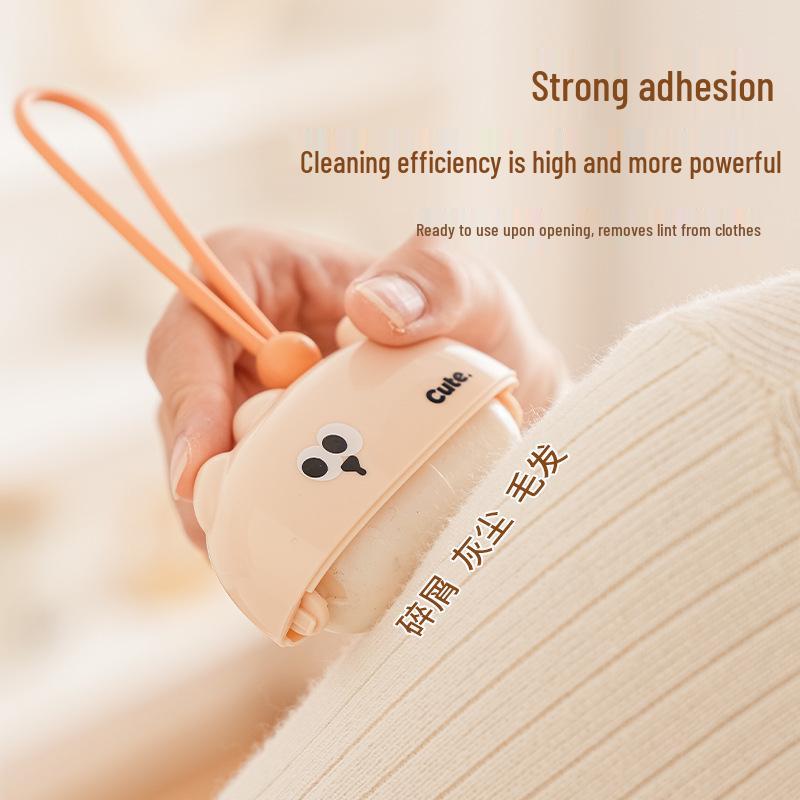 Washable Kitten Lint Roller - Strong Adhesive for Clothes, Hair, Dust, and Cat Hair Removal