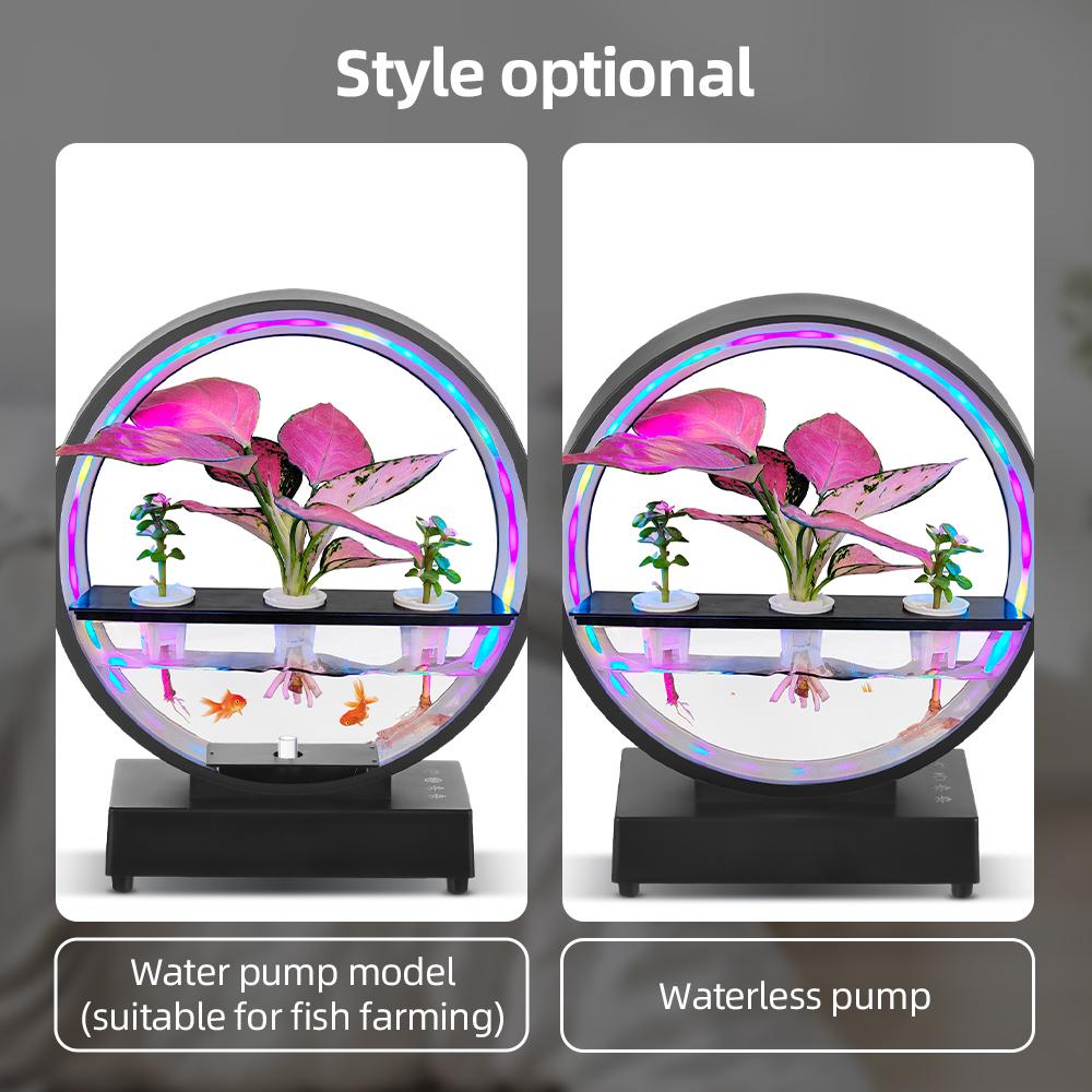 Water Feature Indoor with BT Speaker White Noise LED Ring Lights Tabletop Ornament Remote Control