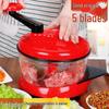 Manual Hand-Crank Meat & Vegetable Grinder: Kitchen Mixer for Dumpling Filling, Mincing, and Cutting