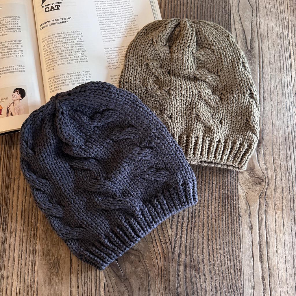 Winter Knit Hat For Men And Women Pure Color Warm Beanie Fashion Casual