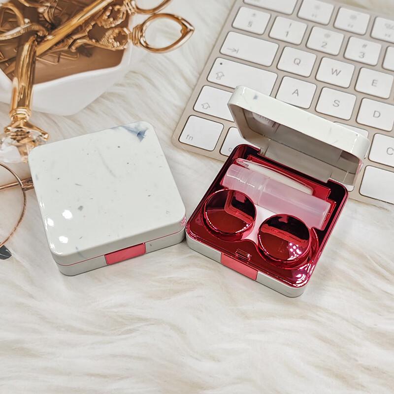 Milin Marble Design Contact Lens Case