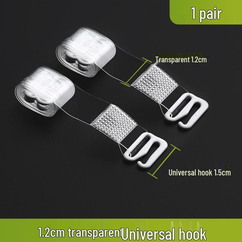 Women's Non-Slip Invisible Bra with Exposed Straps and Transparent Shoulder Straps