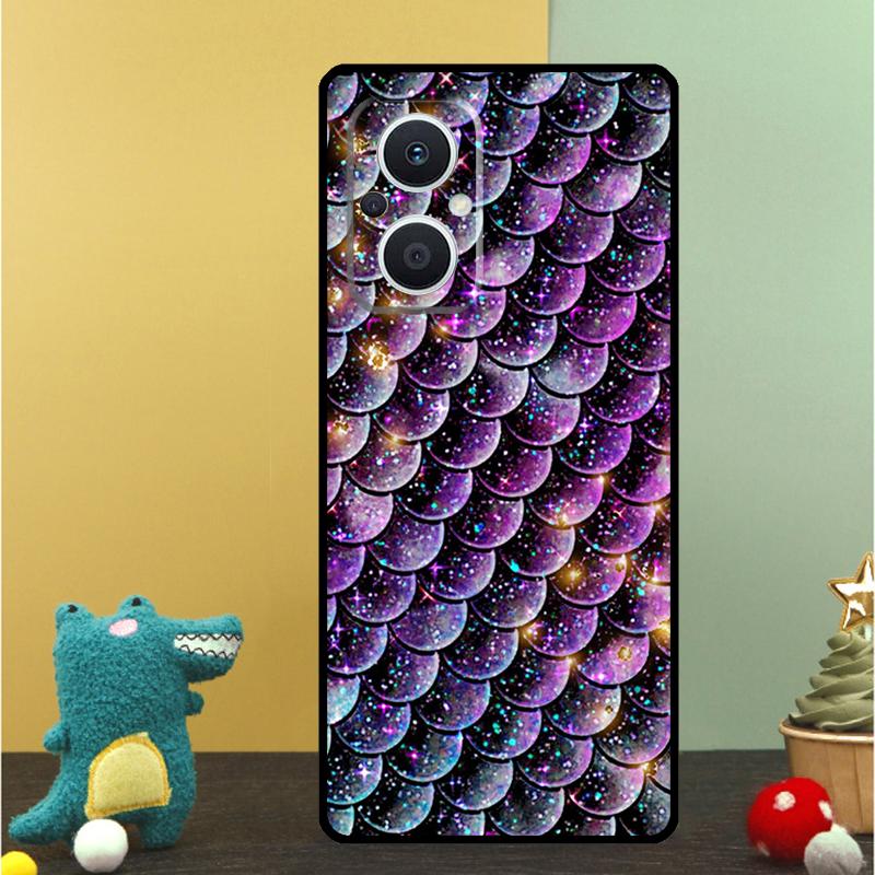

Mermaid Tail Scale Case For OPPO Reno 15F 13F 14F 12 11 F 10 14 15 Pro 7 8 Lite OPPO Find X9 X8 X6 X5 Pro Cover OPPO Reno7 Lite