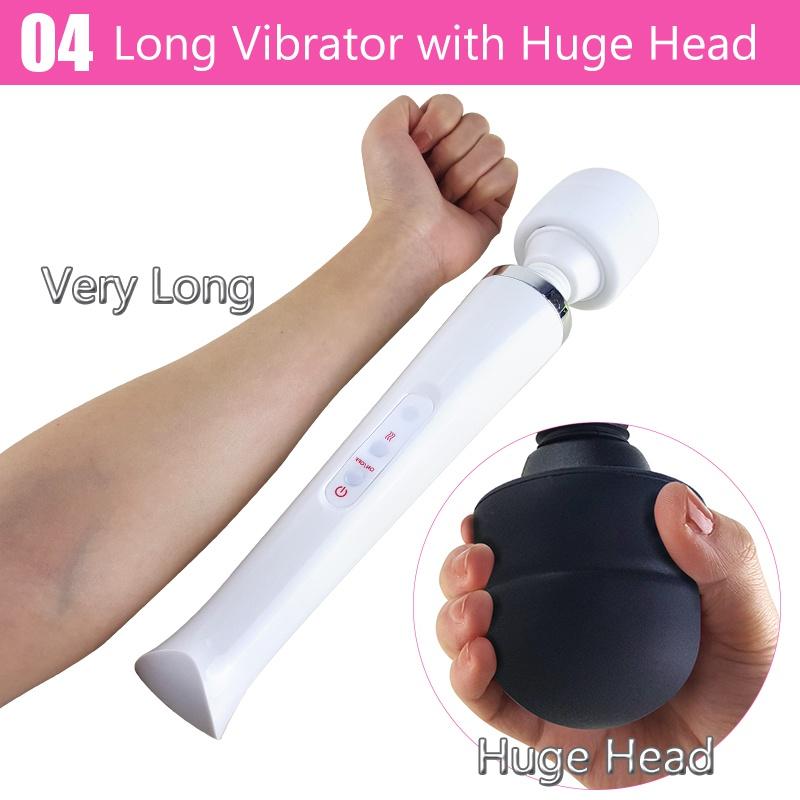Riesige Zauberstab-Vibratoren für Frauen, USB-Aufladung, großer AV-Stick, weibliches G-Punkt-Massagegerät, Klitoris-Stimulator, Sexspielzeug für Erwachsene für Frauen