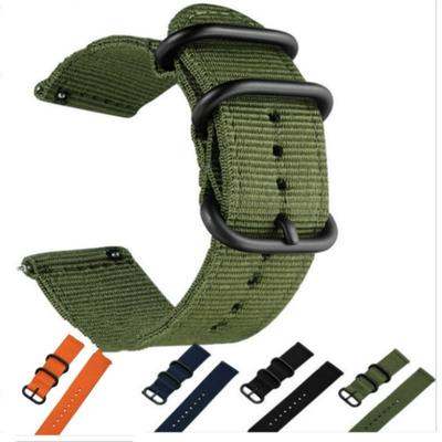 Sportliches Gewebtes Nylon 22mm Universelles Uhrenarmband Weiches Armband Klassische Verstellbare Armbänder mit Metallschnalle