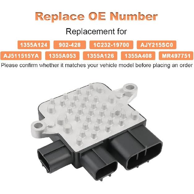 Radiator Cooling Fan Control Unit Module Compatible with Mazda 6 2003-2007 MPV 2002-2005 Mitsubishi Lancer 2002-2007 Outlander 2003-2006 Replacement