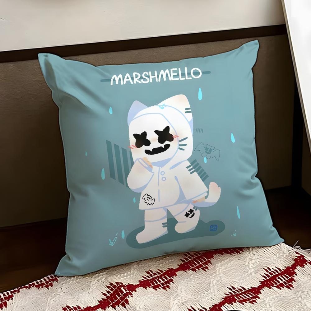 DJ MMarshmello Cushion Cover Reversible Soft Durable Pillow Cover Home  Car MultiScene Use for Daily Comfort