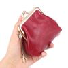 Retro Clip Change Bag Women's European and American, First Layer Oil Wax Cowhide Ins Small Earphones Coin Bag Storage Bag