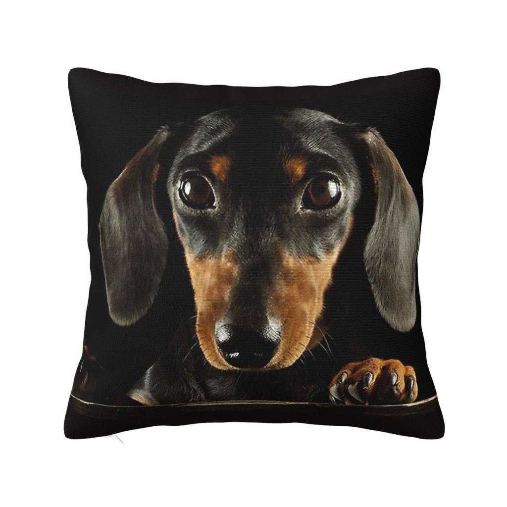 My Lovely Daschund Pillow Case Dachshund Wiener Sausage Doxie Dog Cushion Cover Awesome Zipper Decorative Pillowcover for Seat