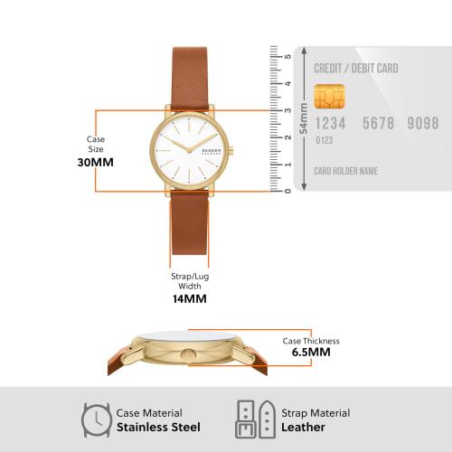Skagen SIGNATUR LILLE SKW3121 Women's Watch, Brown