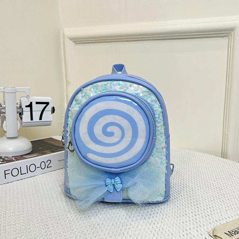

New children s backpack cute fashion girls kindergarten schoolbag sequined luminous lollipop large capacity schoolbag 22*12*24