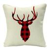 Christmas Elk Forest Car Neck Guard Home Sofa Pillowcase Christmas Pillowcase with Core