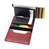 Faux Leather Wallet Men Women RFID Blocking Tri-fold Wallet Minimalist Slim Front Pocket Anti-Theft Credit Card Holder