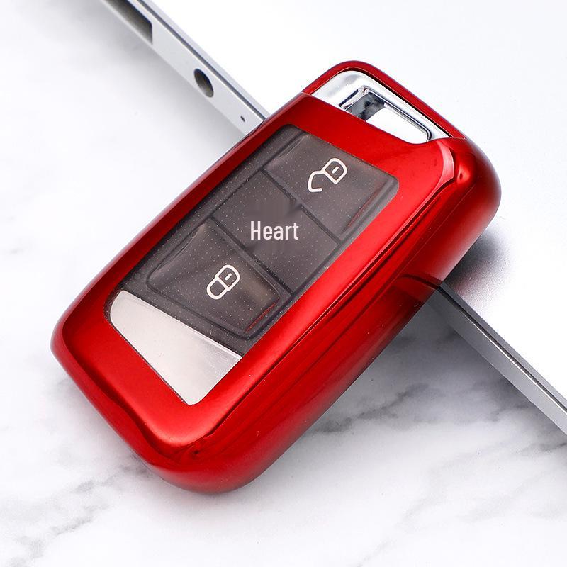 Volkswagen Magotan/Bora B8 Soft Rubber Car Key Protective Cover with Buckle