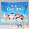 Merry Christmas Cute Santa Claus Tapestry Large Fabric Wall Tapestry Home Living Room Bedroom Background Decor Beach Blanket