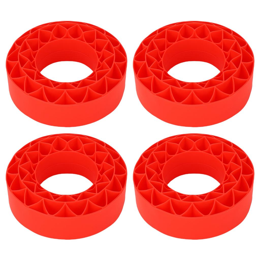 4Pcs Silicone Tire Insert Fit for SCX10 III 106x42mm Vibrant Color 1.9in Tire Foam Set Red
