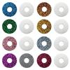 100pcs/bag 18mm Round Glitter Fabric Plastic 3D Comical Round Glitter Toy Eyes