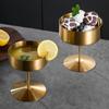 Wide Opening Pudding Cup High Footed Pudding Serving Dish Stainless Steel Dessert Cups  Hotel