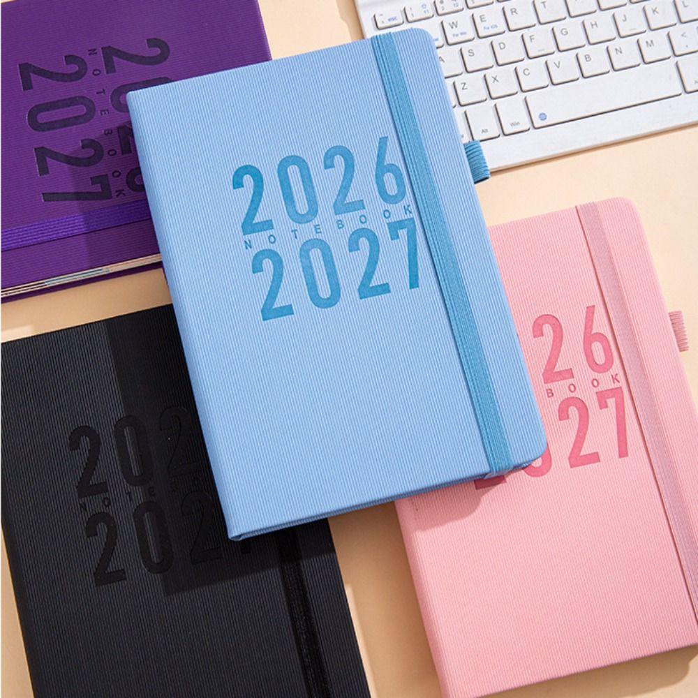Pu Leather A5 Agenda Planning Notebook 12 Months To-do List Notebook  Stationery