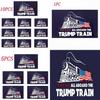 Trump 10pcs Donald Bumper Sticker 2020 All Aboard The Trump Train Car Stickers
