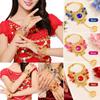 1pc/1pair Multicolors Out Tribal Ring Bracelet Fashion Stage Performance Ring  For Girl Bead Show