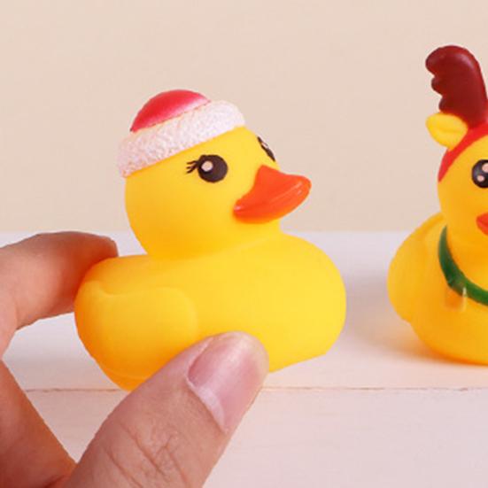 Kalendarz Adwentowy Kaczka Świąteczna 2025 dla Dzieci 24 Dni Kalendarz Odliczający do Świąt Bożego Narodzenia z Plastikowymi Kaczuszkami do Kąpieli Upominki na Przyjęcie Świąteczne dla Chłopców i Dziewczynek