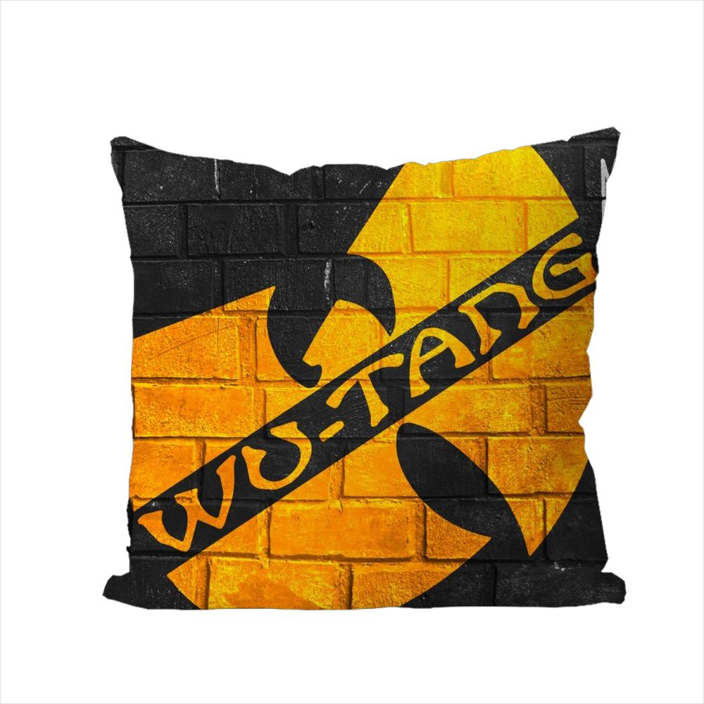 Wu TTang Clan Pillow Case For Car Sofa Decorative Home Doublesided Print Plush Square Throw Pillow Cushion Cover