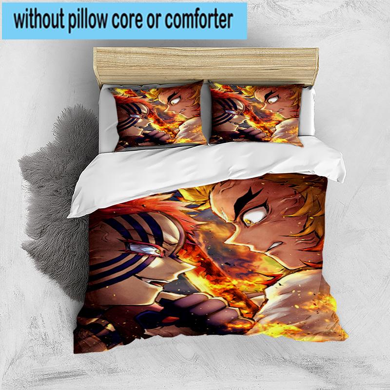 3PCS Anime Samurai Warrior's Journey 3pcs Bedding,Including 3PCS Duvet Cover And 2pcs Pillowcases Perfect for Christmas,Ideal for Bedroom, Dormitory
