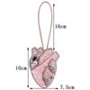 Handmade Rabbit Flower Heart Beaded Patch Key Chain Bag Charming Pendant Hang Lanyard Decoration Diy Clothing Applique Patches